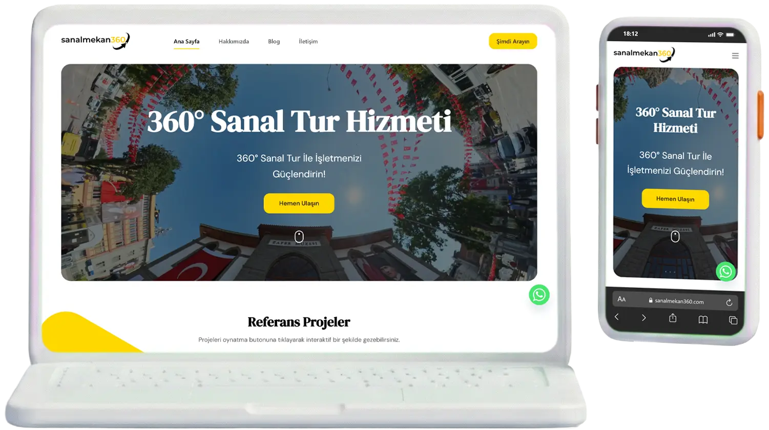 sanal mekan 360 mockup